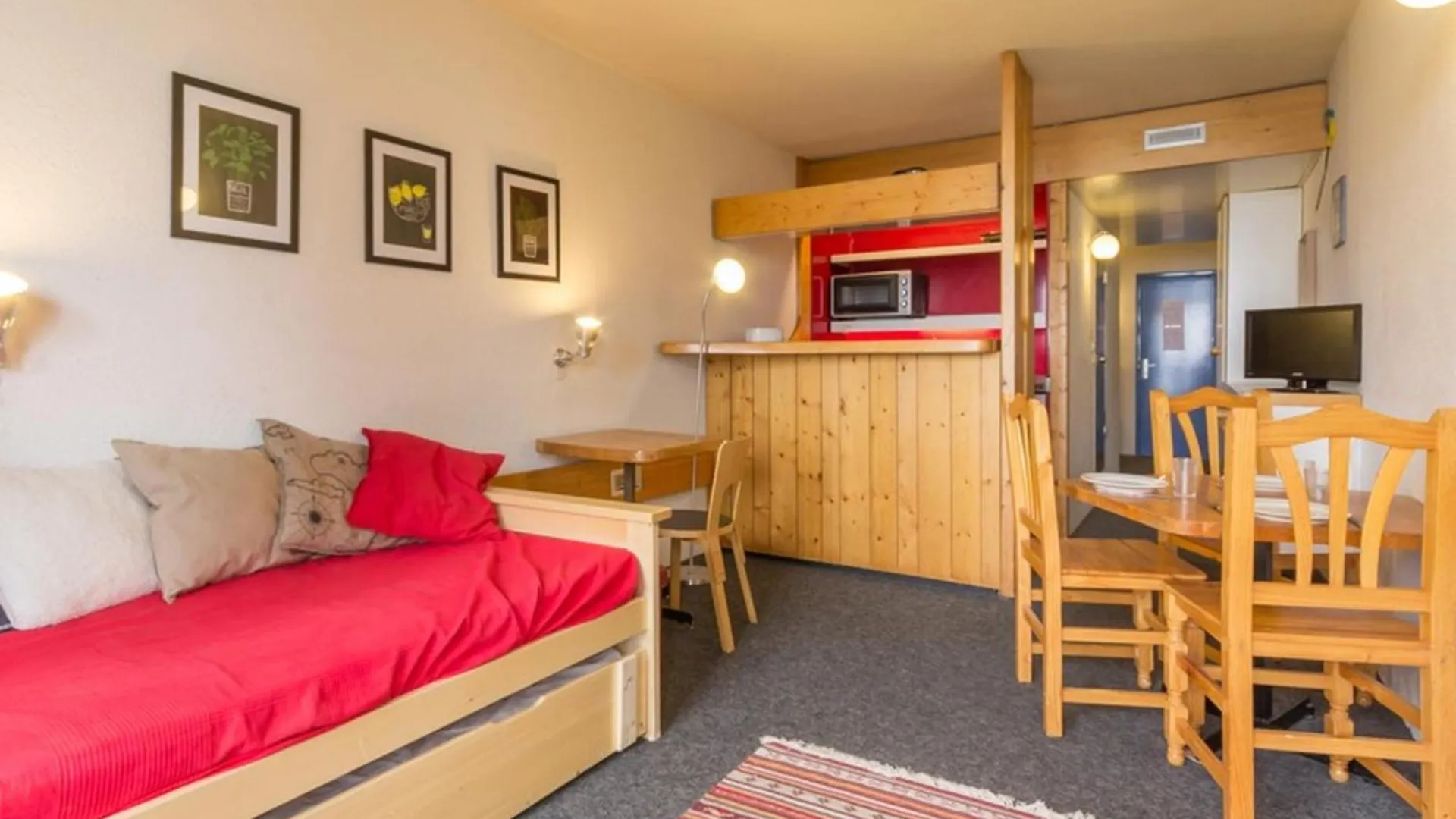 Studio Cabine Proche Centre, Balcon, 5 Pers - Fr-1-346-443 Les Arcs